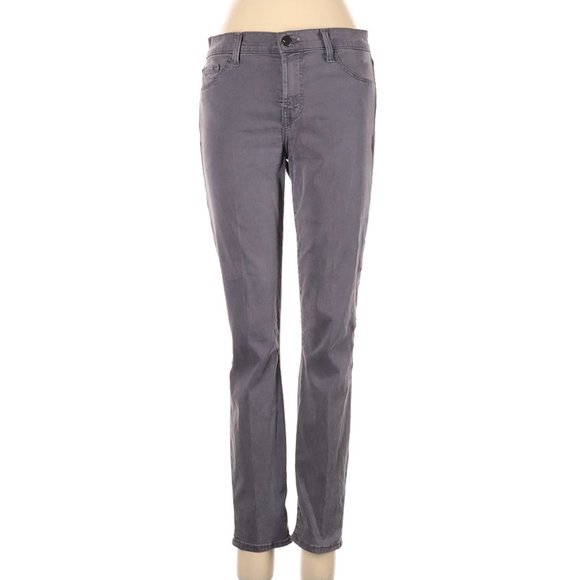 J Brand Jeans Gray Dark Wash Skinny Leg Mid Rise Waist Size 27 #446 - Picture 1 of 2